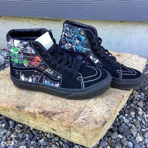 Vans Disney Collab Villains Black High-Top Sneakers SK8 M4 W 5.5